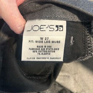 Joe's Jeans Gray Wide  Leg Denim